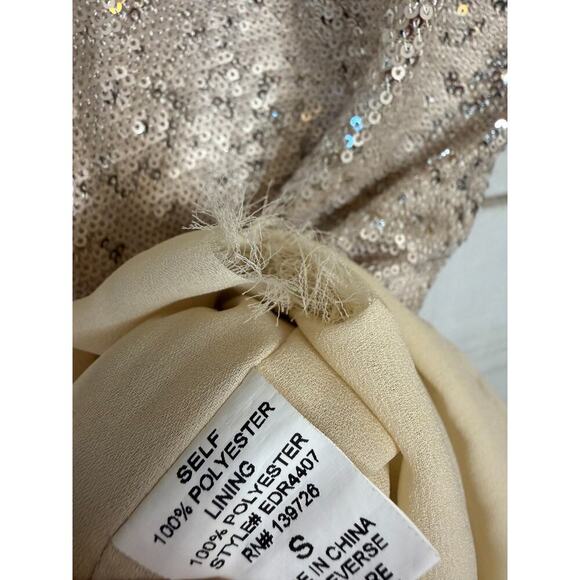 The Impeccable Pig Size SM Gold Sequin Romper Fun for Holidays! - Picture 4 of 8